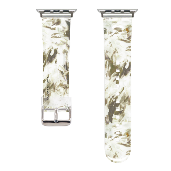 Apple Watch Clear Band［ LAGUNAMOON - Paint - Khaki ］