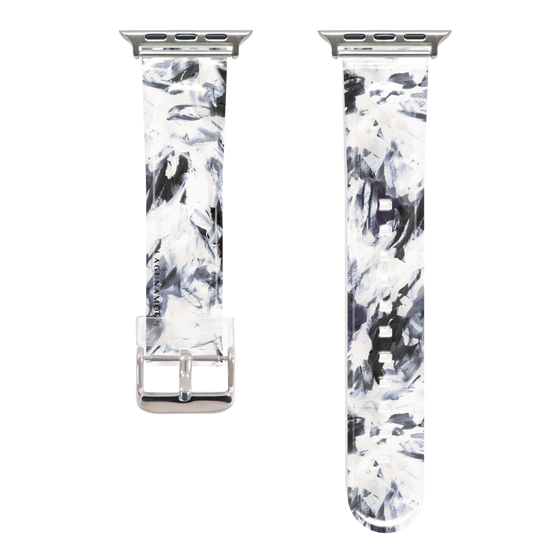 Apple Watch Clear Band［ LAGUNAMOON - Paint - Navy ］