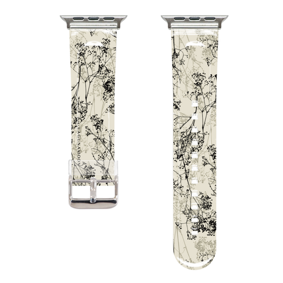 Apple Watch Clear Band［ LAGUNAMOON - Botanical - Beige ］