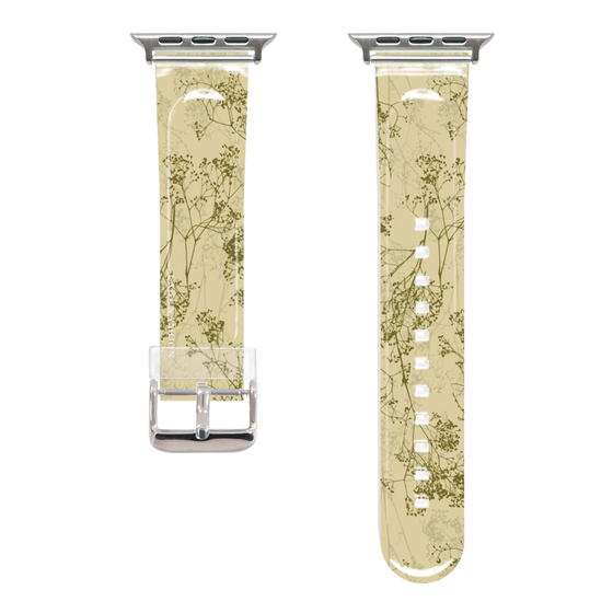 Apple Watch Clear Band［ LAGUNAMOON - Botanical - Yellow ］