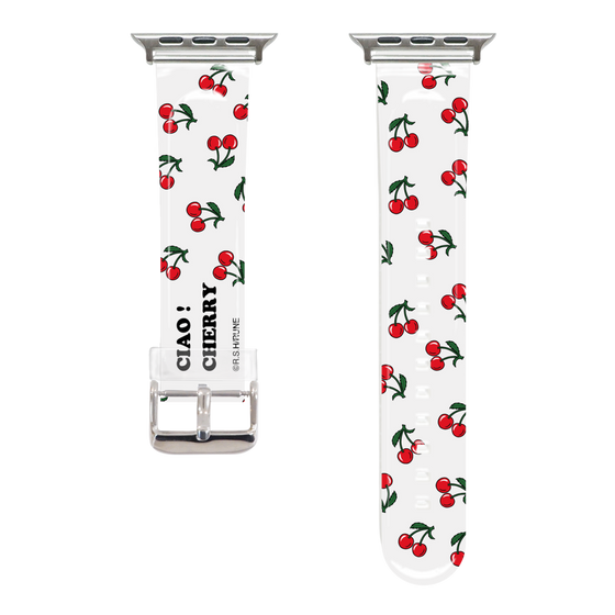 Apple Watch Clear Band［ Rune Naito - Cherry ］