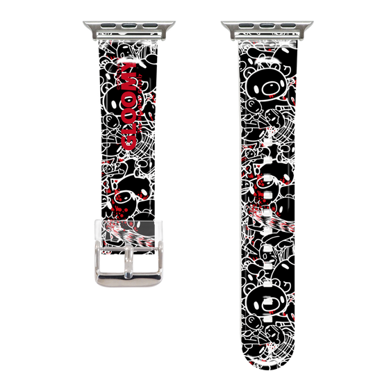 Apple Watch Clear Band［ Gloomy - Pattern - Black ］