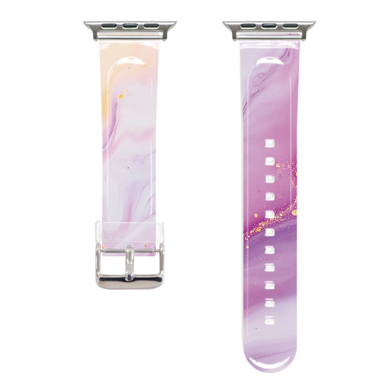 Apple Watch Clear Band［ Color Rain - Original - Moonlit Mauve ］