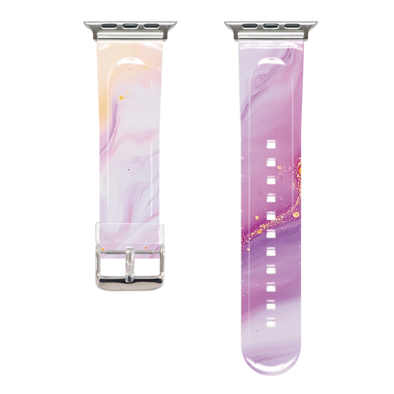 Apple Watch Clear Band［ Color Rain - Original - Moonlit Mauve ］