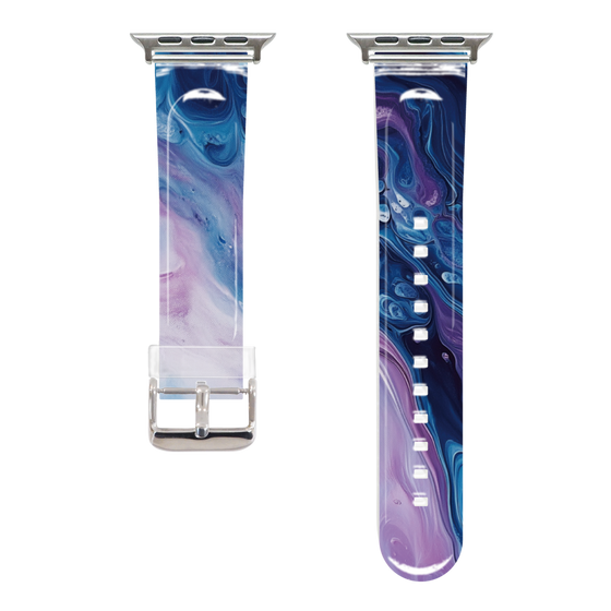 Apple Watch Clear Band［ Color Rain - Original - Twilight Ink ］