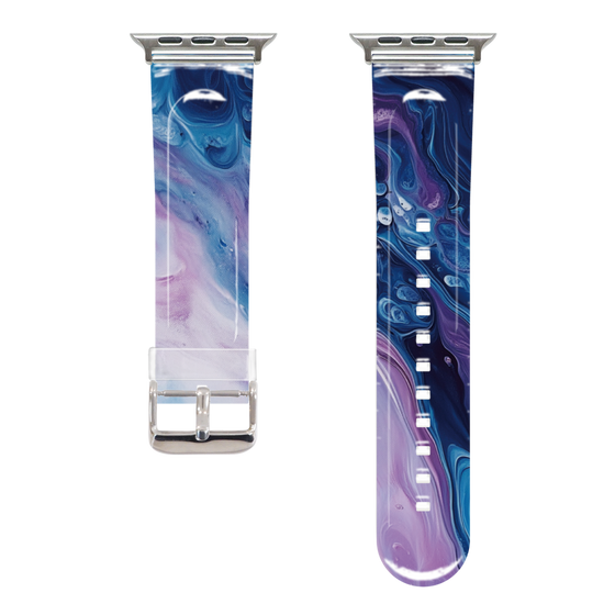 Apple Watch Clear Band［ Color Rain - Original - Twilight Ink ］