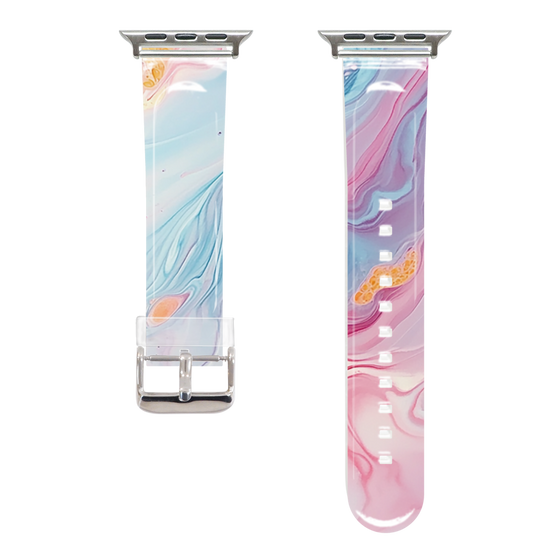 Apple Watch Clear Band［ Color Rain - Original - Dream Veil ］