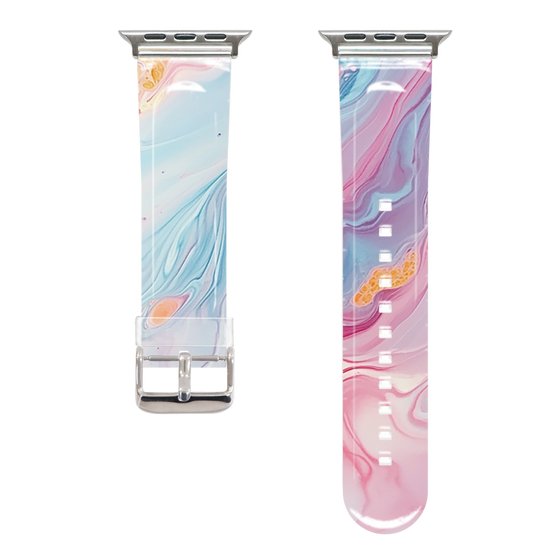Apple Watch Clear Band［ Color Rain - Original - Dream Veil ］