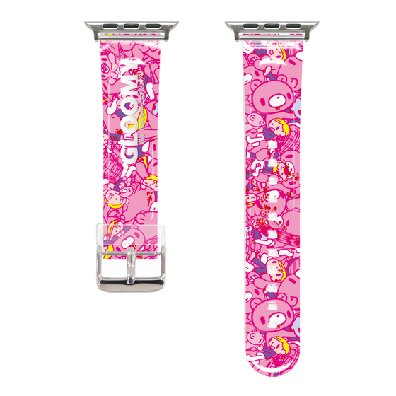 Apple Watch Clear Band［ Gloomy - Pattern - Pink ］
