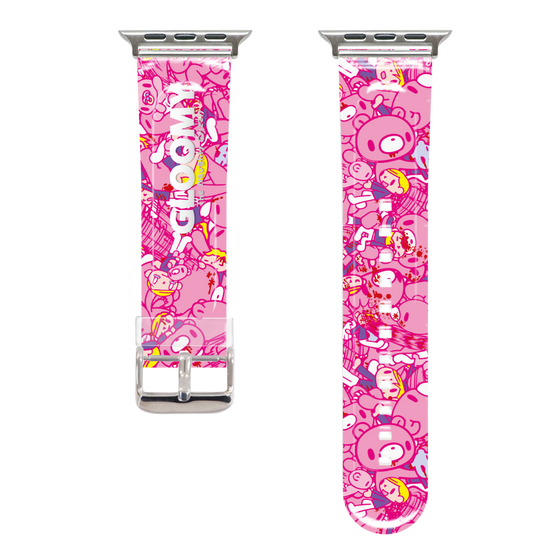 Apple Watch Clear Band［ Gloomy - Pattern - Pink ］