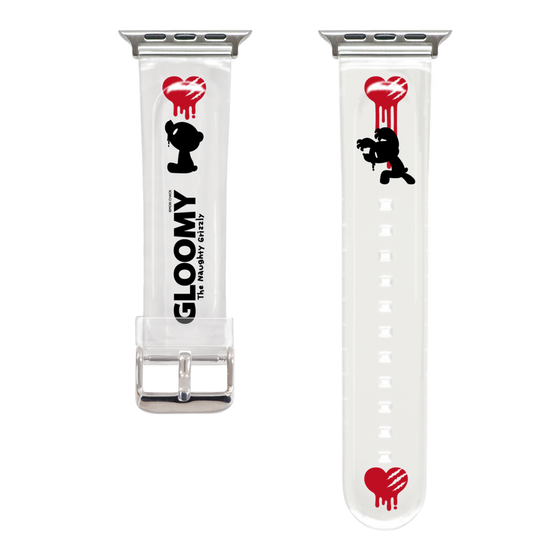 Apple Watch Clear Band［ Gloomy - Silhouette ］