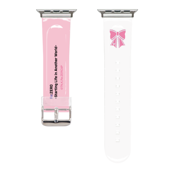 Apple Watch Clear Band［ Re:ZERO -Starting Life in Another World- Beatrice - Motif ］