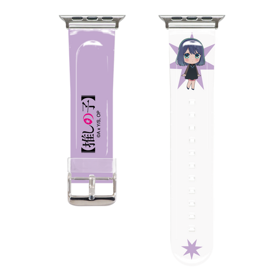 Apple Watch Clear Band［ 【OSHI NO KO】 -  Akane Kurokawa - Mini Character ］
