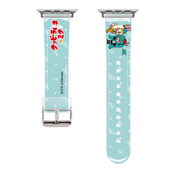 Apple Watch Clear Band［ Hatsune Miku × Kuppy Ramune – Hatsune Miku × Kuppy – Chibi Illustration ］