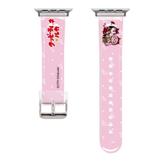Apple Watch Clear Band［ Hatsune Miku × Kuppy Ramune – Megurine Luka × Ram – Chibi Illustration ］