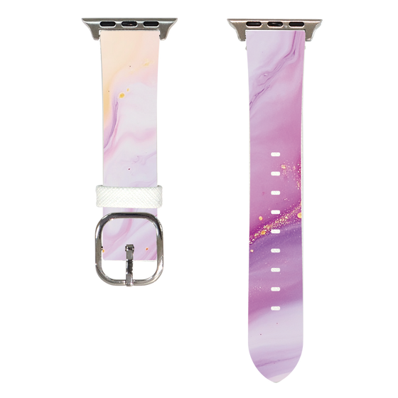 Apple Watch Leather Band［ Color Rain - Original - Moonlit Mauve ］