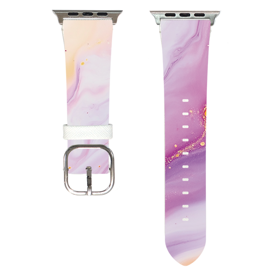 Apple Watch Leather Band［ Color Rain - Original - Moonlit Mauve ］