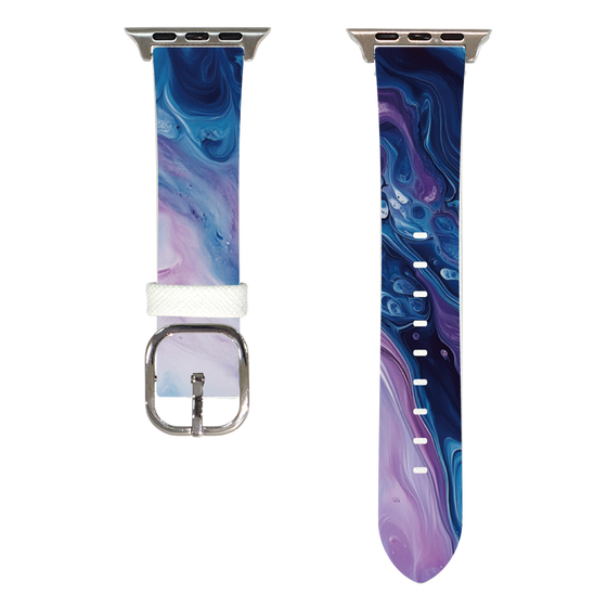 Apple Watch Leather Band［ Color Rain - Original - Twilight Ink ］