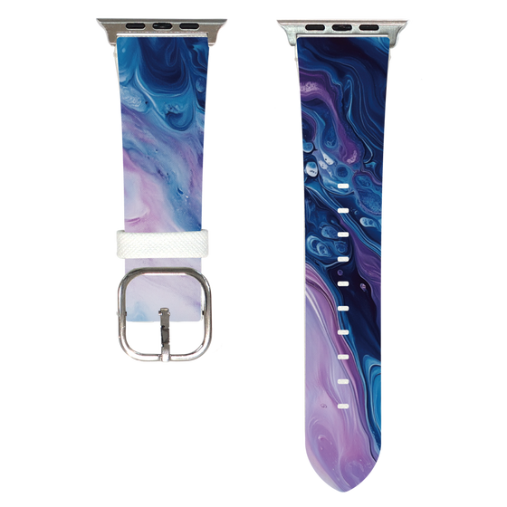 Apple Watch Leather Band［ Color Rain - Original - Twilight Ink ］