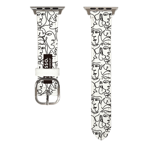 Apple Watch Leather Band［ PICASSO - Self-Portrait - pattern ］