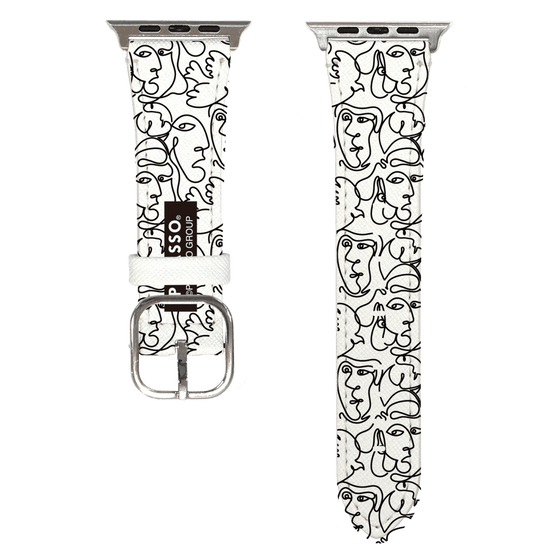 Apple Watch Leather Band［ PICASSO - Self-Portrait - pattern ］