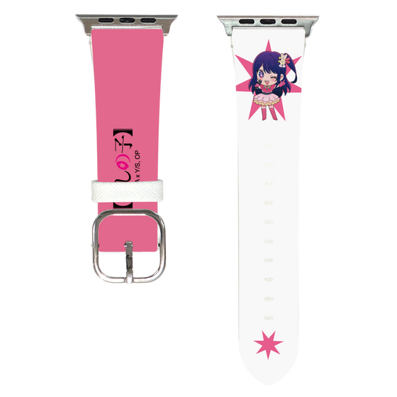 Apple Watch Leather Band［ 【OSHI NO KO】 - Ai - Mini Character ］