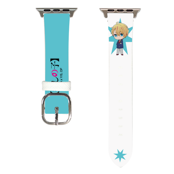 Apple Watch Leather Band［ 【OSHI NO KO】 -  Aqua - Mini Character ］