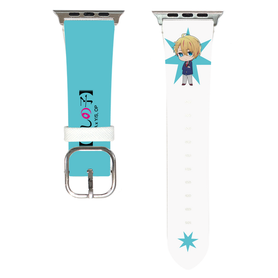 Apple Watch Leather Band［ 【OSHI NO KO】 -  Aqua - Mini Character ］