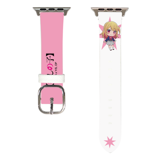 Apple Watch Leather Band［ 【OSHI NO KO】 -  Ruby - Mini Character ］