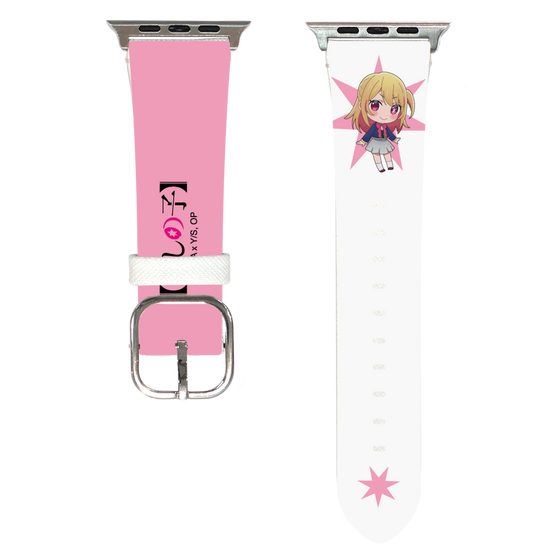 Apple Watch Leather Band［ 【OSHI NO KO】 -  Ruby - Mini Character ］