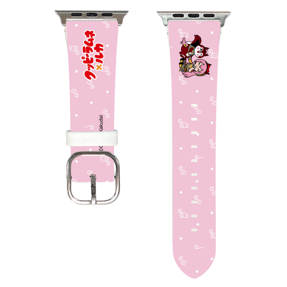 Apple Watch Leather Band［ Hatsune Miku × Kuppy Ramune – Megurine Luka × Ram – Chibi Illustration ］