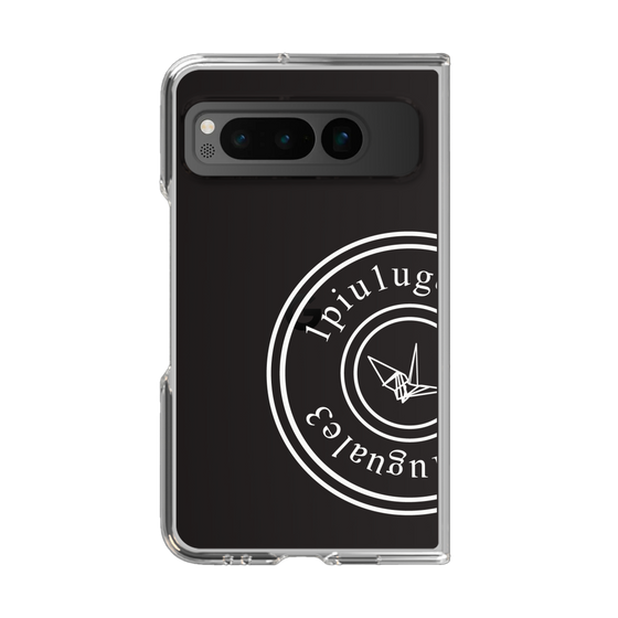 Clear Case for Google Pixel Fold［ 1PIU1UGUALE3 - crane - White ］