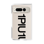 Clear Case for Google Pixel Fold［ 1PIU1UGUALE3 - Logo Bold - Black ］