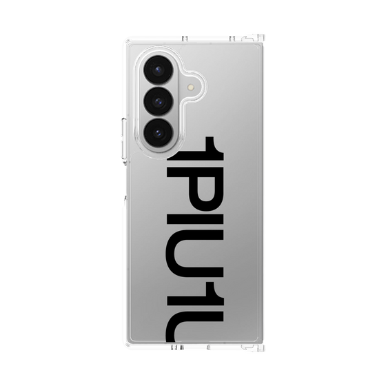 Clear Case［ 1PIU1UGUALE3 - Logo Bold - Black ］
