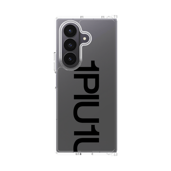 Clear Case［ 1PIU1UGUALE3 - Logo Bold - Black ］