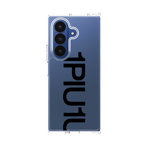 Clear Case［ 1PIU1UGUALE3 - Logo Bold - Black ］