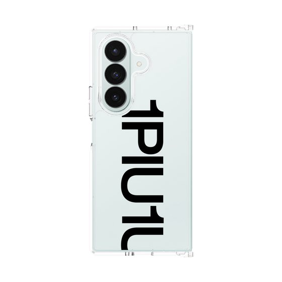 Clear Case［ 1PIU1UGUALE3 - Logo Bold - Black ］