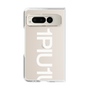Clear Case for Google Pixel Fold［ 1PIU1UGUALE3 - Logo Bold -White ］
