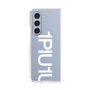 Clear Case for Samsung Galaxy Z Fold5［ 1PIU1UGUALE3 - Logo Bold -White ］