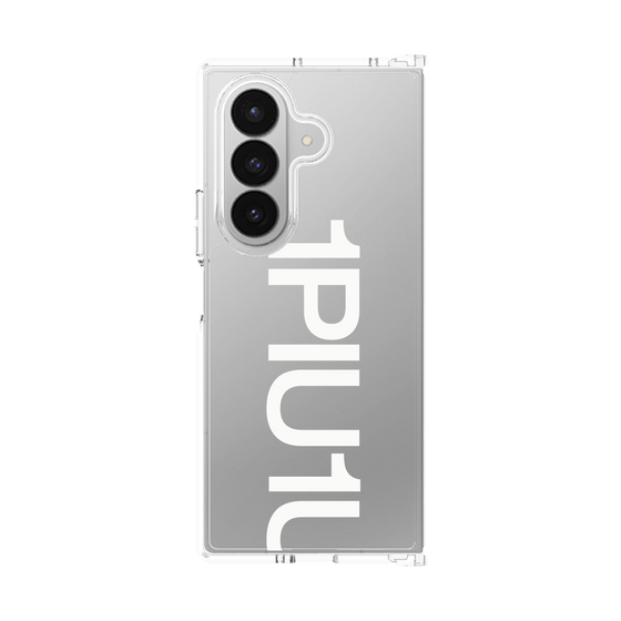 Clear Case［ 1PIU1UGUALE3 - Logo Bold - White ］