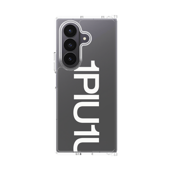 Clear Case［ 1PIU1UGUALE3 - Logo Bold - White ］