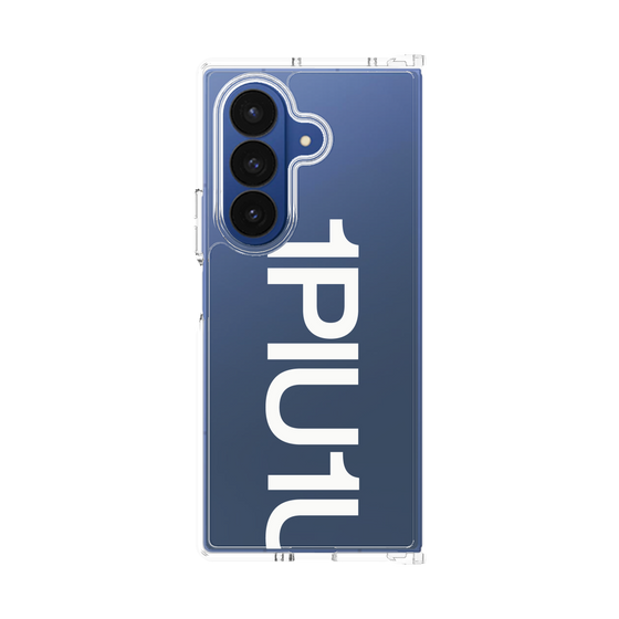 Clear Case［ 1PIU1UGUALE3 - Logo Bold - White ］