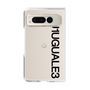 Clear Case for Google Pixel Fold［ 1PIU1UGUALE3 - Logo - Black ］