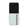 Clear Case for Samsung Galaxy Z Flip5［ 1PIU1UGUALE3 - Logo - Black ］