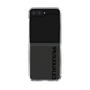 Clear Case for Samsung Galaxy Z Flip5［ 1PIU1UGUALE3 - Logo - Black ］