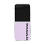 Clear Case for Samsung Galaxy Z Flip5［ 1PIU1UGUALE3 - Logo - Black ］