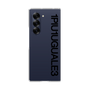 Clear Case for Samsung Galaxy Z Fold6［ 1PIU1UGUALE3 - Logo - Black ］