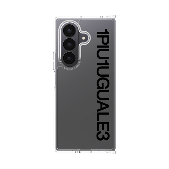 Clear Case［ 1PIU1UGUALE3 - Logo - Black ］