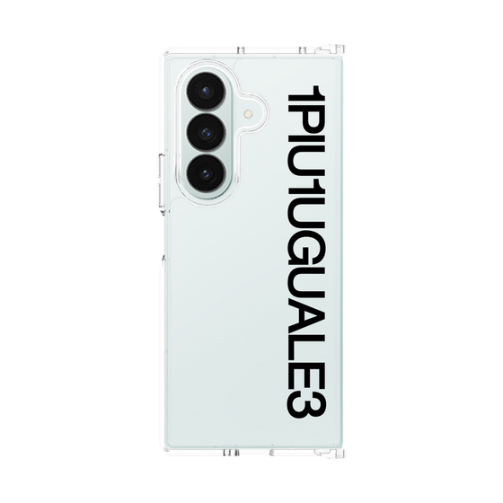 Clear Case［ 1PIU1UGUALE3 - Logo - Black ］