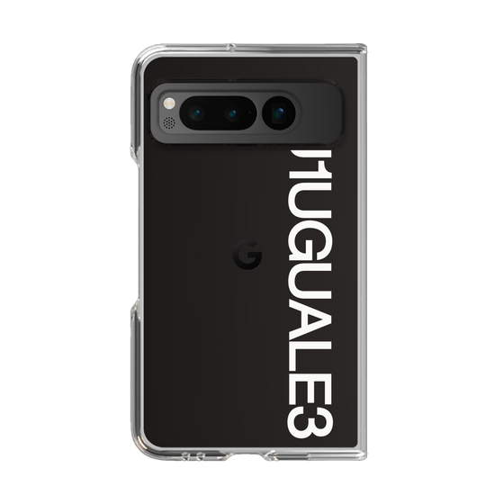 Clear Case for Google Pixel Fold［ 1PIU1UGUALE3 - Logo - White ］